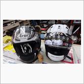 ARAIヘルメットを特注カラ ...