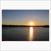 多摩湖夕景（2021年10月 ...