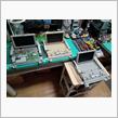 青森県八戸市。トヨタ20ヴェルファイア純正、CV-RT22J1AJ。9型リアディスプレイ。