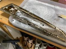 ハイターでメッキ剥がし