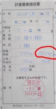ハイエース体重測定