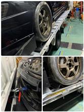 トラックに着地