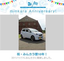 みんカラ歴10年！