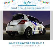祝・みんカラ歴8年！