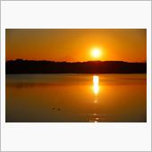 多摩湖夕景（2021年12月 ...