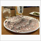週末料理 太刀魚の刺身