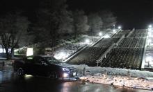 今シーズン、初冠雪