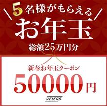 お年玉50,000円クーポンとは太っ腹過ぎます(*＞∇＜)ﾉ