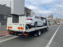 AUDI RS3 無事納車されました車庫に格納