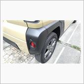 タフト外装の黒いパーツが黒い