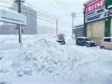 今日の朝イチ もう雪降らないで！（泣）