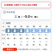 大雪警報の日☃️🌬