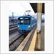 水口・蒲生線　レトロなワンマン電車