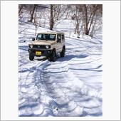 JB64ジムニーで近くの雪道 ...