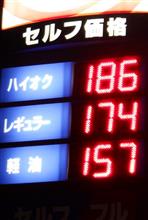 ガソリン174円に…