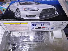 プラモデルカー8作品目(ランサーエボリューションＸ　アオシマ)