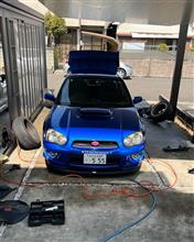 サマータイヤ戻しと洗車