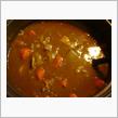 できちゃった～。 たぬ～ですカレー