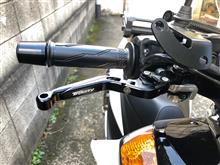 トリシティ専用可倒式ブレーキレバーテスト中