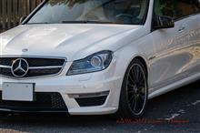 C63AMGと小金井公園の早春花