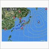 週末の天気は大荒れ