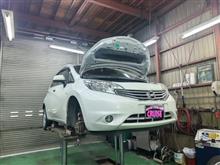 日産ノート ブレーキパッド交換！