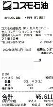 2022/3/31　仕事帰りに給油
