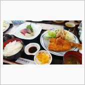 カマスのフライ定食、Good!