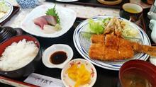 カマスのフライ定食、Good!