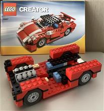 レゴクリエイター3in1のレッドロードスター改R30？組立中2♪