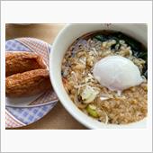 月見そばセット😋