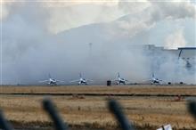 2022年3月24日(木)の松島基地 (ブルーインパルス  2022年パシフィックリーグ公式戦 埼玉西武ライオンズ開幕戦関連展示飛行の為に入間基地へ向け出発)