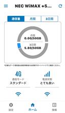 WiMAX ＋5G の通信速度