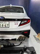 WRX-S4 リアバンパーを切ってみました。