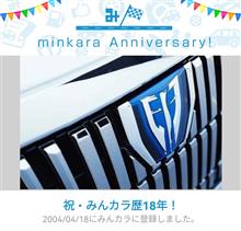 祝・みんカラ歴18年！