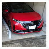車庫の駐車用ガイド白線引き