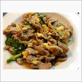 できちゃった～。にら玉豚肉炒 ...