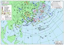 晴れのお天気は…      #天気予想 #晴れ #寒気 #低気圧 #前線 