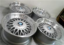 BMW用BBS-RC2Ps17インチ曲りガリ傷修理パウダーシルバー&ポリッシュフルパウダーコート BMW用BBS-RC2Ps17インチ曲りガリ傷修理パウダーシルバー&ポリッシュフルパウダーコート