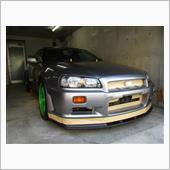 GT-Rにワックスがけ