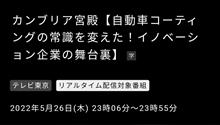 テレ東で洗車番組やるから見るしかないメモ