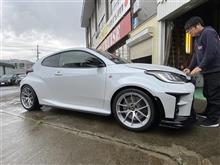 ＧＲヤリス Ｆｒ１６㌔/Ｒｒ２２㌔で車高出し！