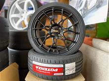 アバルト５９５ ＢＢＳにタイヤをセットしました！