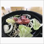 平日ツーリング肉朝食。