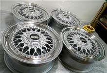 BBS-RS16インチ弾丸ナット仕様100-4Hピッチ加工&オフセット加工パウダーシルバーフルパウダーコート BBS-RS16インチ弾丸ナット仕様100-4Hピッチ加工&オフセット加工パウダーシルバーフルパウダーコート
