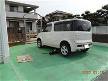 ２０２２年３月１３日　キューブ車検対策作業