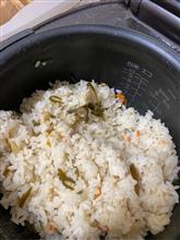 田舎の実家での昼ごはん