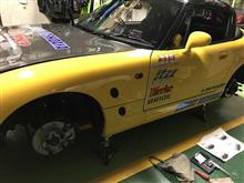 走行後恒例のブレーキ検証