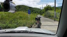 クロスカブとジムニーで郡山の民有林林道、日山源田線をツーリング 
