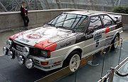 アウディ クワトロRALLY デカール貼りを始めた アウディ クワトロRALLY デカール貼りを始めた
